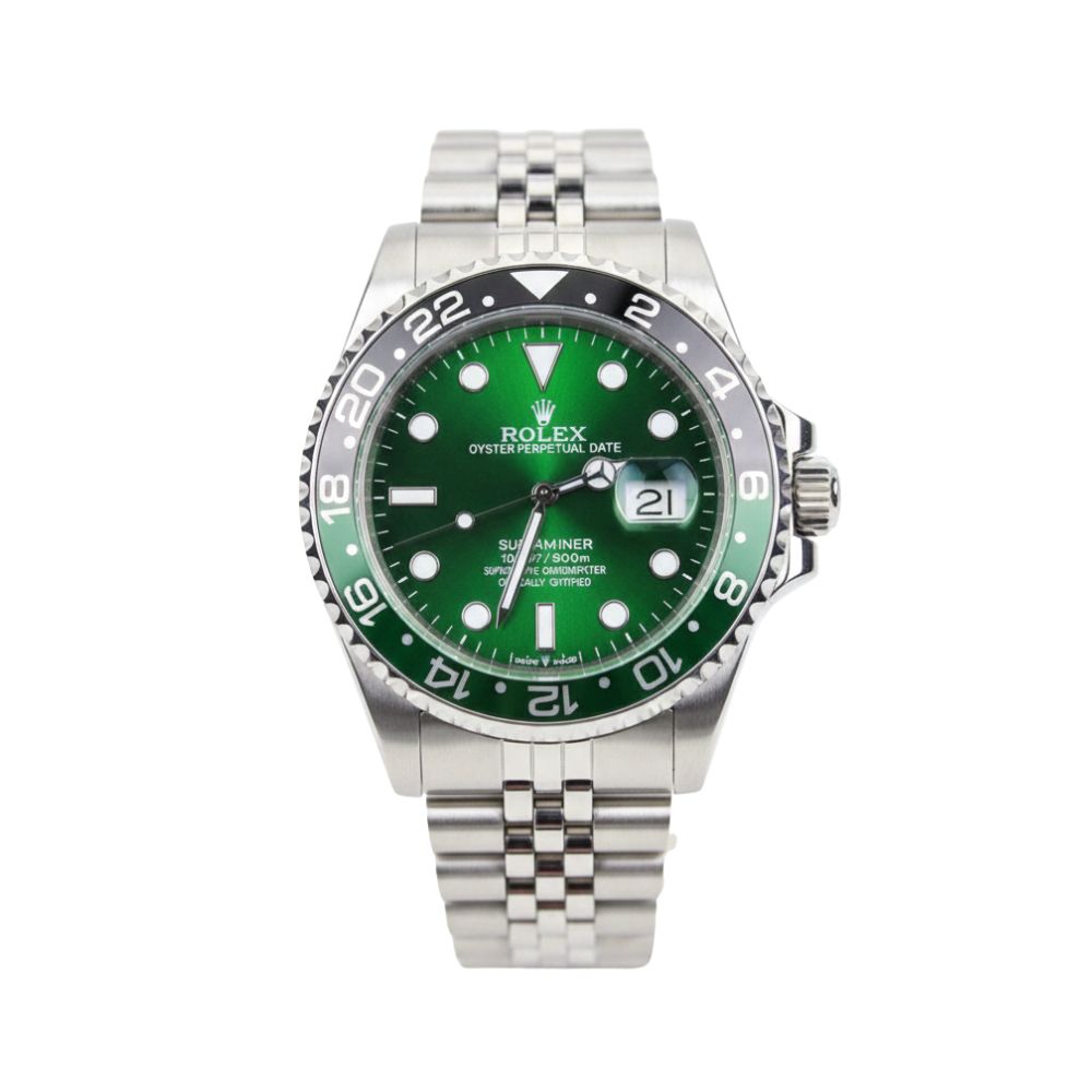 GMT-Master II Oystersteel Style Men’s Watch – Luxury Dual-Tone Design