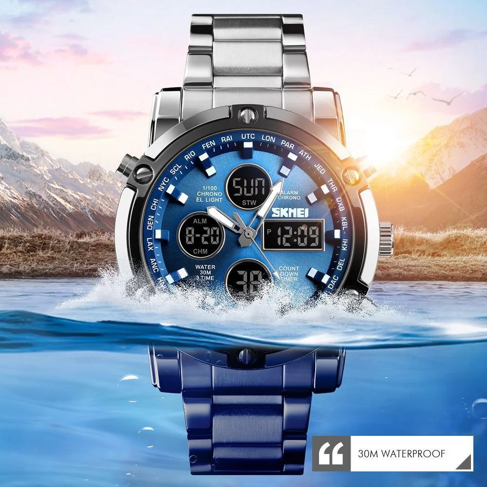 Skmei – 1389 – Dual Display Waterproof Business Watch