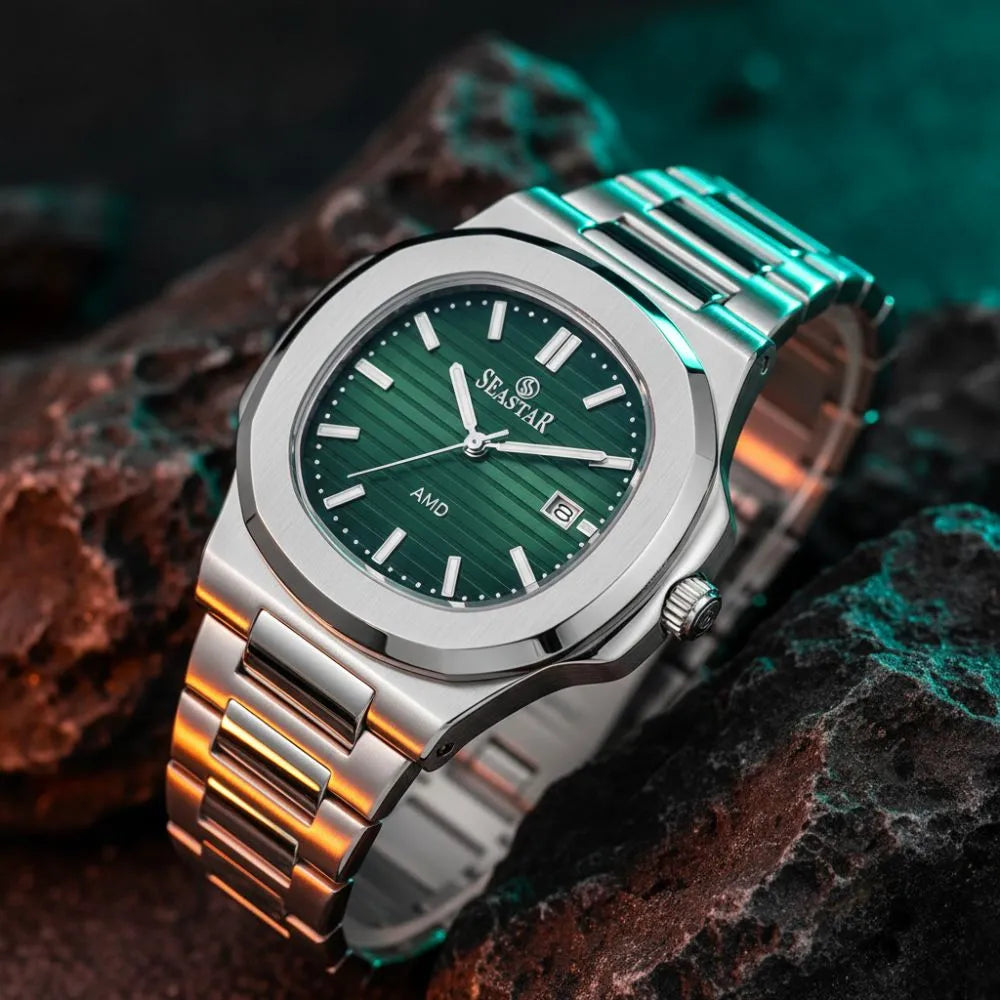 SEASTAR SS-9489 Men's Silver Stainless Steel Luxury Watch