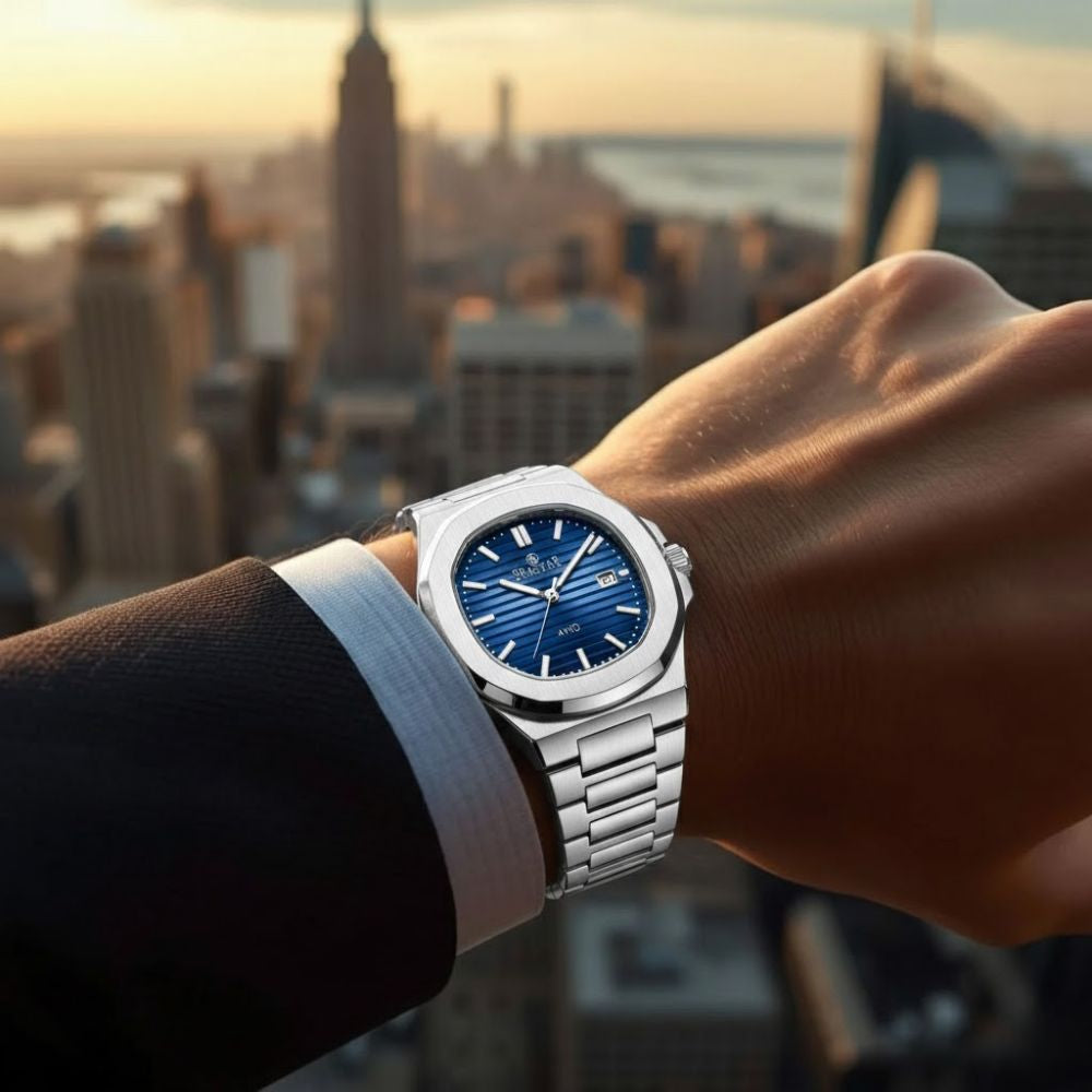 SEASTAR SS-9489 Men's Silver Stainless Steel Luxury Watch