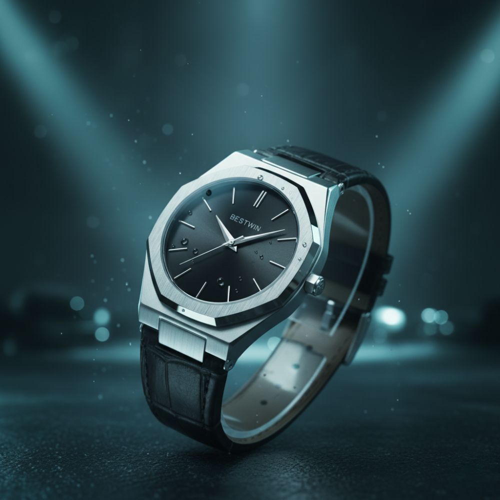 BESTWIN Stainless Steel Classic Quartz Watch – Luxury Men’s Fashion Wristwatch, Water-Resistant, High-Quality Design