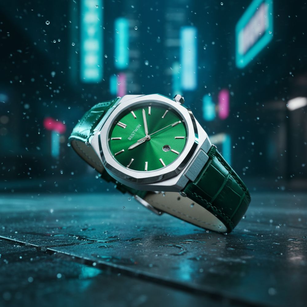 BESTWIN Stainless Steel Classic Quartz Watch – Luxury Men’s Fashion Wristwatch, Water-Resistant, High-Quality Design