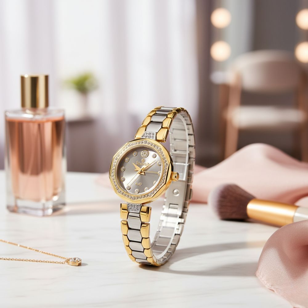 Seastar SS-2427L – Elegant Women's Bracelet Watch with Crystal Accents