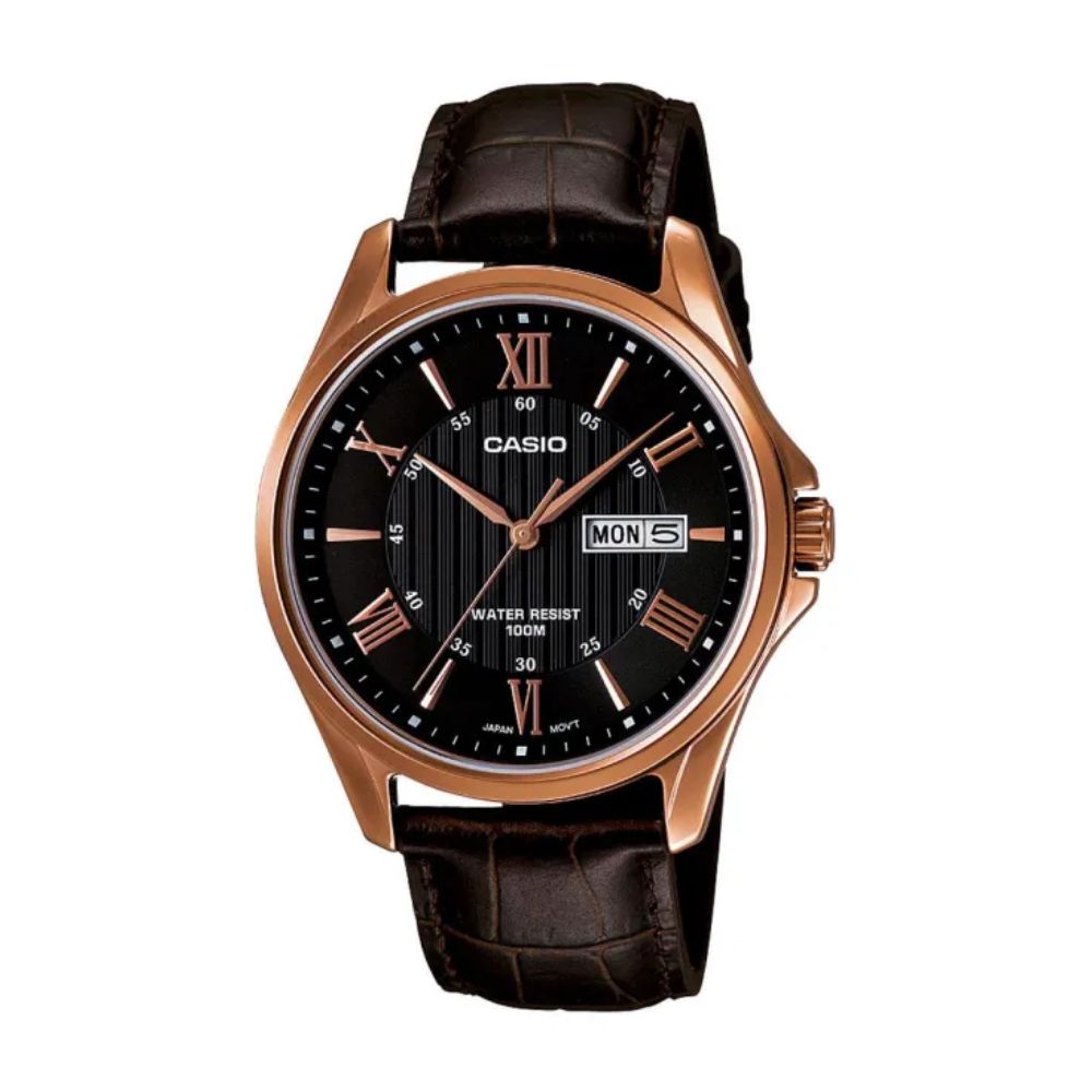 Original Casio MTP-1384L-1AVDF - Stainless Steel Watch for Men