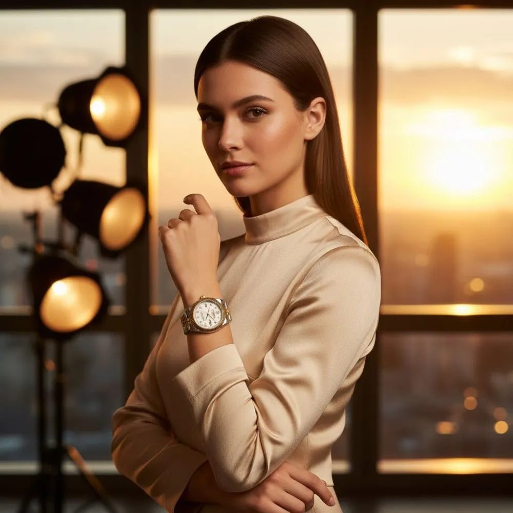 Rolex Women Jubilee Chain Watch