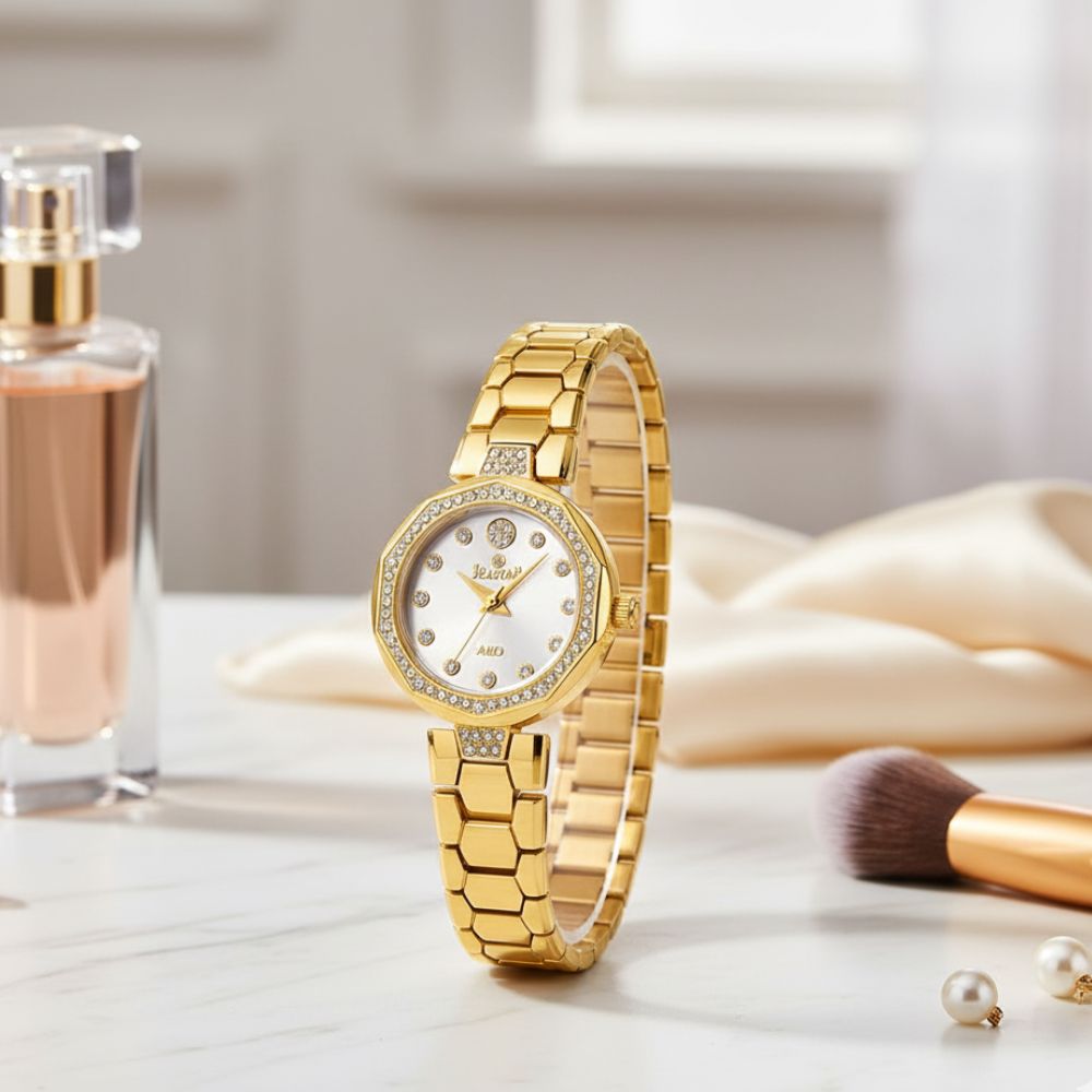 Seastar SS-2427L – Elegant Women's Bracelet Watch with Crystal Accents
