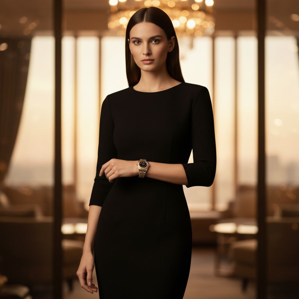 Rolex Women Jubilee Chain Watch